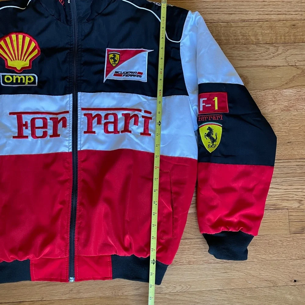 Formula 1 Ferrari Racing Jacket Men’s F1 Embroidered Retro Y2k Unisex